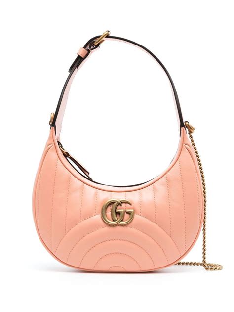 GG Marmont mini shoulder bag in Neutral Leather 